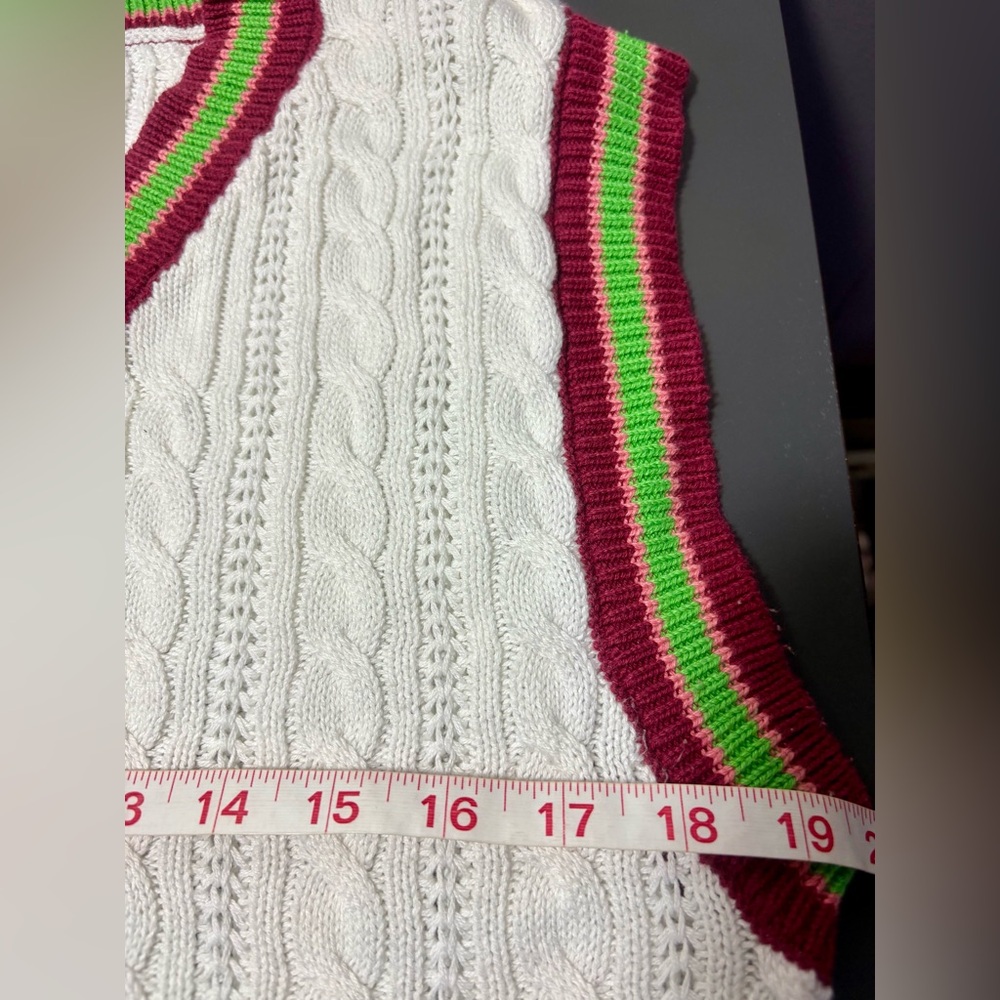 FOREVER 21 Varsity Knit Vest - Picture 5 of 7